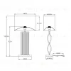 Настольная лампа Arte Lamp Veil A5061LT-1PB A5061LT-1PB - 4