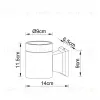 Уличный настенный светильник Arte Lamp Piautos A1913AL-1BK A1913AL-1BK - 2