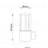 Уличный настенный светильник Arte Lamp Seginus A6515AL-1BK A6515AL-1BK - 4