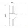 Уличный настенный светильник Arte Lamp Seginus A6515AL-2BK A6515AL-2BK - 3
