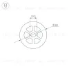 Силиконовый профиль Arlight WPH-FLEX-D40-360deg-S10-5m WHITE 045869 045869 - 2