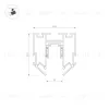 Шинопровод встраиваемый Arlight MAG-ORIENT-TRACK-2653-STR-G-3000 (WH) 047571 047571 - 2