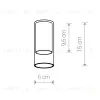Плафон Nowodvorski Cameleon Cylinder S 8544 8544 - 2