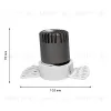 Встраиваемый светильник Favourite Mortise 4418-1C 4418-1C - 2