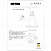 Подвесная люстра iLedex Vision 9225-6+4SD GR+BK 9225-6+4SD GR+BK - 5