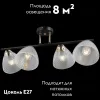 Потолочная люстра Illumico IL0739-4CSQ-24 BK FGD ARIES IL0739-4CSQ-24 BK FGD ARIES - 2