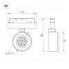 Трековый магнитный светильник Arlight MAG-ORIENT-POINT-R80-12W Day4000-MIX 047143 047143 - 6