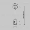 Подвес тросовый одинарный Maytoni Flarity TRA157SW-S1-B TRA157SW-S1-B - 5