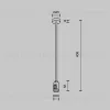 Крепление потолочное с вводом питания Maytoni Flarity TRA158C-BL1-B TRA158C-BL1-B - 5