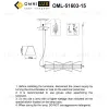 Подвесная люстра Omnilux Sogna OML-51603-15 OML-51603-15 - 2