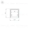 Профиль Arlight FANTOM-BENT-W12-SIDE-2000 ANOD 040326(1) 040326(1) - 3