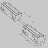 Коннектор питания прямой гибкий Maytoni Magnetic track system Exility TRA034CPC-42B-5-1 TRA034CPC-42B-5-1 - 5