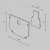 Комплект заглушек к шинопроводу Maytoni Technical Magnetic track system Exility Accessories for tracks Exility TRA034EC-SCH-42B TRA034EC-SCH-42B - 5