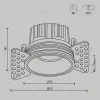 Встраиваемый светильник Maytoni Round DL058-12W3K-TRS-BS DL058-12W3K-TRS-BS - 7