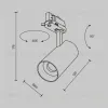 Трековый трехфазный светильник Maytoni Technical Three phase track system Trinity Focus Led TR197-3-12WCCT-M-B TR197-3-12WCCT-M-B - 8