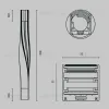 Радиусный профиль Maytoni Led strip ALM-3535R-B-TL-90°-0.4M ALM-3535R-B-TL-90°-0.4M - 9