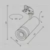 Трековый трехфазный светильник Maytoni Focus Zoom TR198-3-20W4K-Z-B TR198-3-20W4K-Z-B - 10