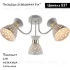 Потолочная люстра Reluce 01579-3.3-03 WH+FGD 01579-3.3-03 WH+FGD - 2