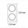 Двойная рамка Italline IT08-8034 black IT08-8034 black - 3