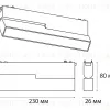 Трековый магнитный светильник Italline Kreator IT09-9015 black 4000K IT09-9015 black 4000K - 2