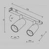 Трековый магнитный светильник Maytoni Focus Duo TR176-1-2X5WTW-M-B TR176-1-2X5WTW-M-B - 10