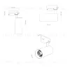 Трековый однофазный светильник Denkirs Solid Koper DK6451-BK DK6451-BK - 6