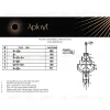 Каскадная люстра Aployt Alessio APL.858.03.31 APL.858.03.31 - 2