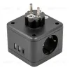 Разветвитель сетевой с выключателем Uniel S-GES2-16SBUC BLACK UL-00011246 S-GES2-16SBUC BLACK - 3