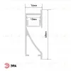 Комплект с врезным анодированным профилем Эра 6814 Б0062863 Б0062863 - 2