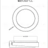 Потолочный светильник Myfar Rhea MR9160-CL MR9160-CL - 9