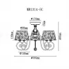 Потолочная люстра Myfar Luna MR1314-5C MR1314-5C - 6