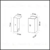 Фиксатор для накладного монтажа (одна сторона закрыта) Odeon Light Hightech Fino 7006/1F 7006/1F - 5