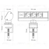 Блок розеток 102 (3 секции и 2 USB) Mebax 00-00001175 00-00001175 - 4