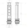 Блок розеток 105S (3 секции и 2 USB) Mebax 00-00000825 00-00000825 - 3