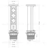 Блок розеток 105W (3 секции и 2 USB) Mebax 00-00001161 00-00001161 - 4