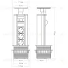 Блок розеток 12S (3 секции и 2 USB) Mebax 00-00001165 00-00001165 - 4
