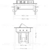 Блок розеток 47 (1 секция и 2 USB) Mebax 00-00001163 00-00001163 - 5