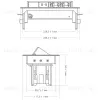 Блок розеток 47 (2 секции и 2 USB) Mebax 00-00000830 00-00000830 - 7