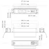 Блок розеток 41P (2 секции, USB + type C + RJ45 + HDMI) Mebax 00-00002596 00-00002596 - 3