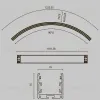 Радиусный профиль Maytoni Led strip ALM-3535R-B-EX-90°-1.5M ALM-3535R-B-EX-90°-1.5M - 10
