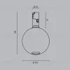 Трековый магнитный светильник Maytoni Bubble TR205-1-3W3K-B TR205-1-3W3K-B - 8