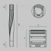 Радиусный профиль Maytoni Led strip ALM-3535R-B-TR-90°-0.4M ALM-3535R-B-TR-90°-0.4M - 9