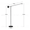 Торшер Delight Collection 8655F black 8655F black - 3