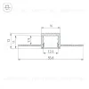 Алюминиевый профиль Arlight SL-LINIA16-FANTOM-2000 ANOD 049012 049012 - 3