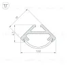 Алюминиевый профиль Arlight SL-KANT-H10-2000 ANOD 049013 049013 - 3