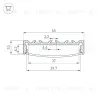 Алюминиевый профиль Arlight LINE-4510-2000 ANOD 049248 049248 - 3