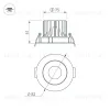 Встраиваемый светильник Arlight MS-FORECAST-BUILT-TURN-R82-8W Warm3000 035448(1) 035448(1) - 4