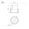 Встраиваемый светильник Arlight MS-ATLAS-BUILT-R58-10W Warm3000 035454(1) 035454(1) - 4