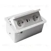 Блок розеток LK-DMS-742 (2 секции полуавтоматический 2 USB беспроводная зарядка) Mebax 00-00002869 00-00002869 - 1