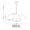 Подвесная люстра Arte Lamp Rondo A4086LM-4AB A4086LM-4AB - 5